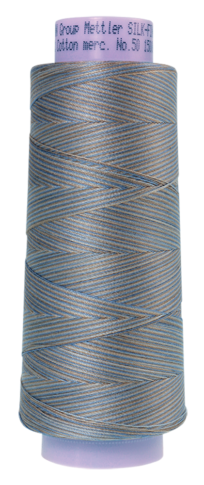 Mettler Cotton Thread Multi 50wt 1372m Silvery Blues  9843