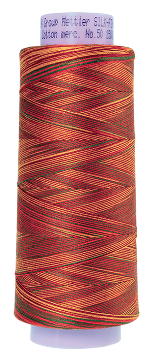Mettler Cotton Thread Multi 50wt 1372m Poppy Garden  9851