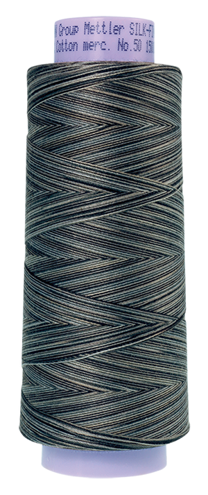 Mettler Cotton Thread Multi 50wt  1372m Charcoal  9861