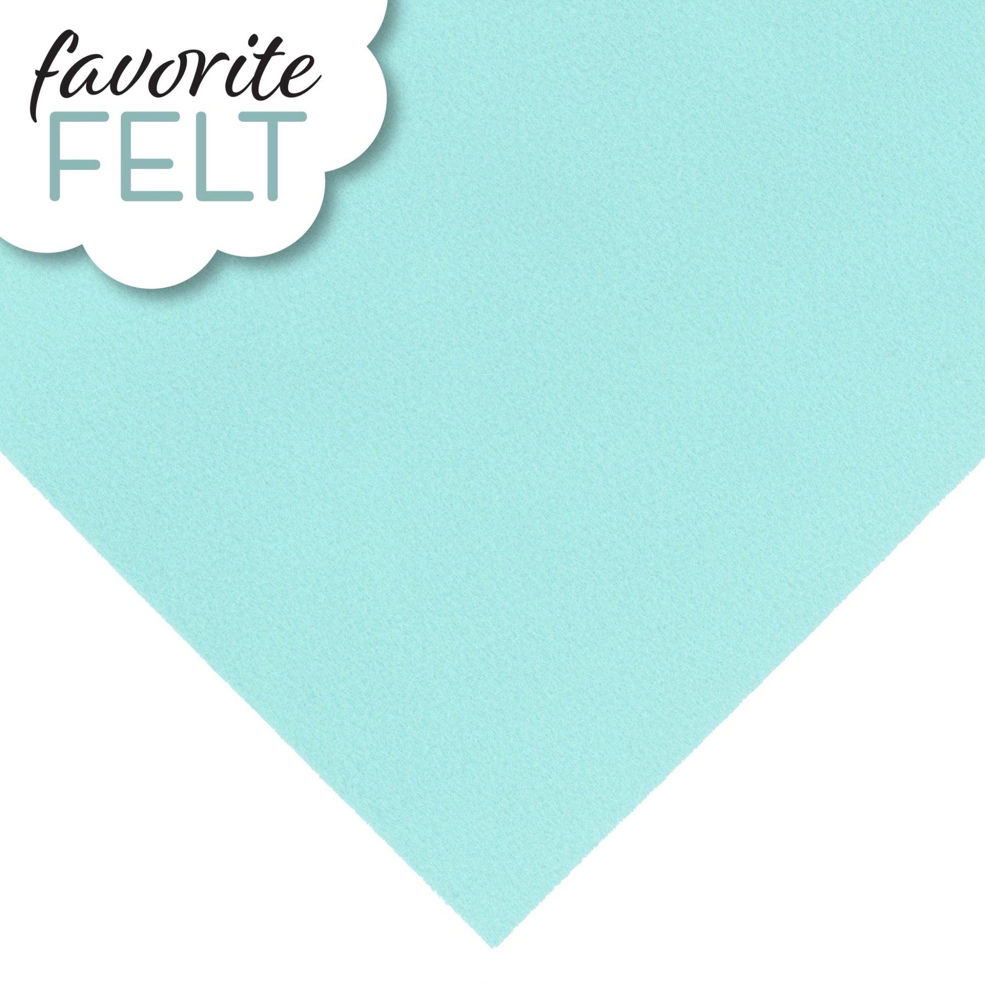 OESD Favourite Felt 8 x 12 inch polyester felt sheet in Aqua for machine embroidery