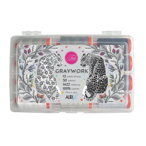 Aurifil Tula Pink Graywork 50wt 12 spools