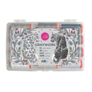 Aurifil Tula Pink Graywork 50wt 12 spools