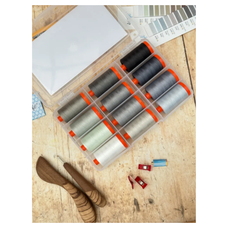 Aurifil Tula Pink Graywork 50wt 12 spools