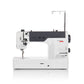 Bernette b08 straight stitch sewing machine front view on white background showing the full machine profile and needle area