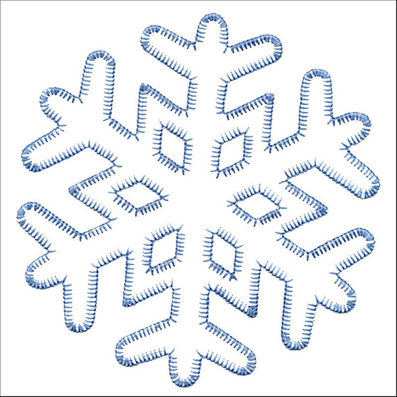 V-Stitch Designs Snowflakes 7 inch set -Digital Download