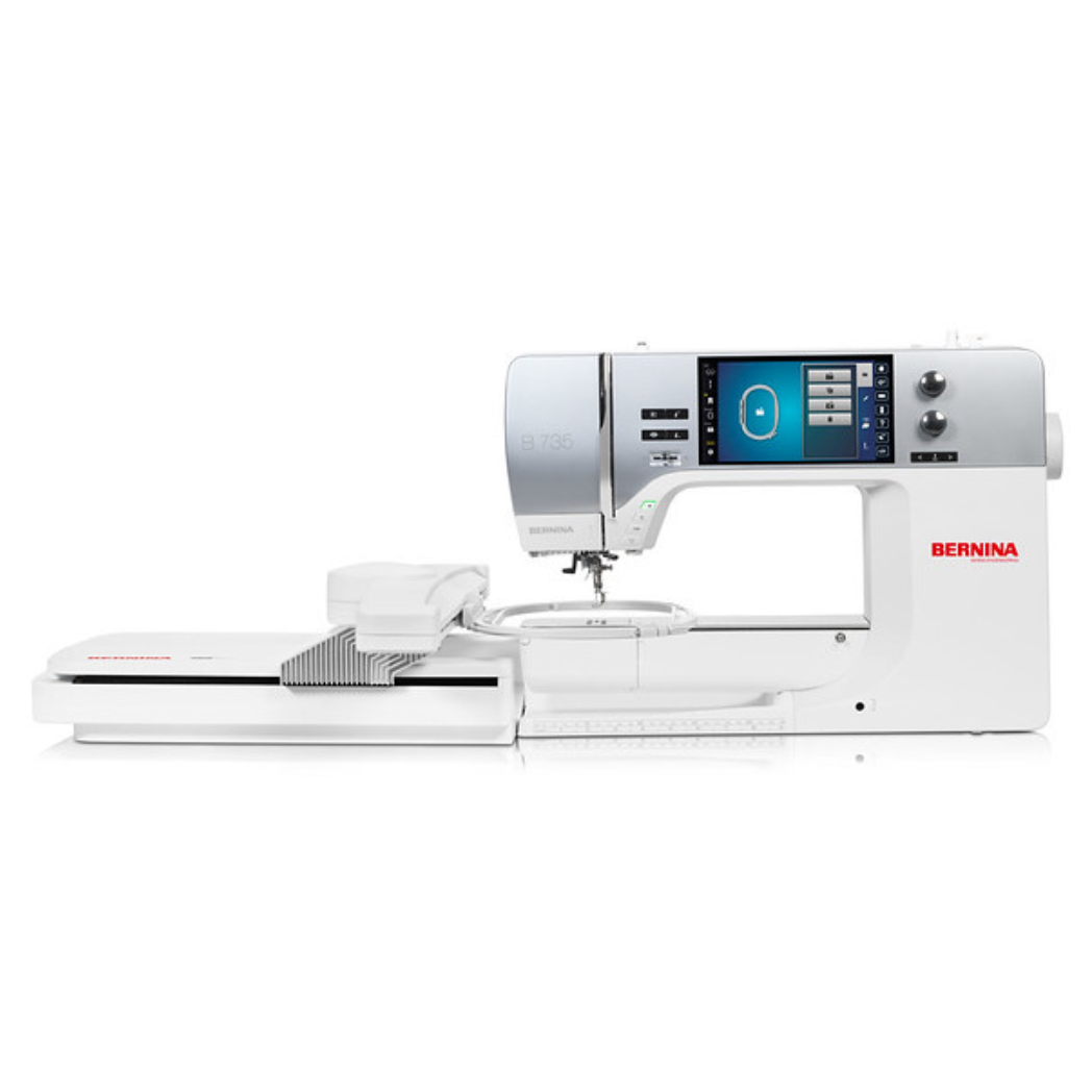 BERNINA B735 ex demo with SDT Embroidery Module attached - front view
