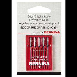Bernina ELx705 CF coverstitch needles pack of 5, available in assorted SUK 80/90
