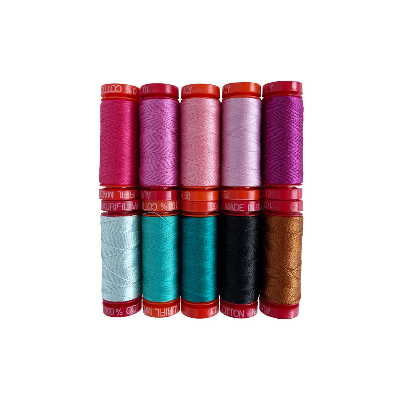 Aurifil Brittany Lloyd Heirloom 50wt & 12wt 10 Spools