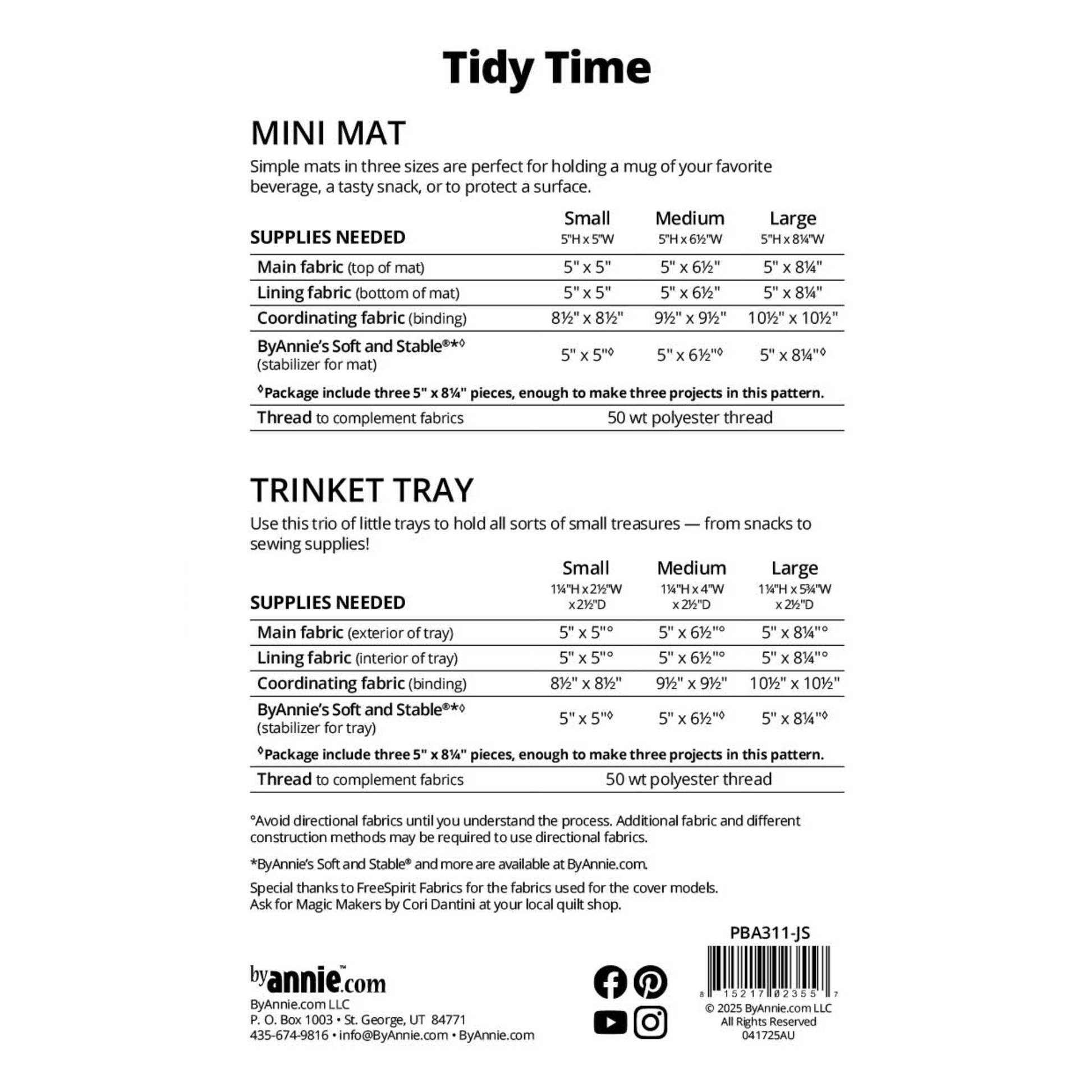 ByAnnie Jump Starter Tidy Time - sewing and crafts storage bag - detail view