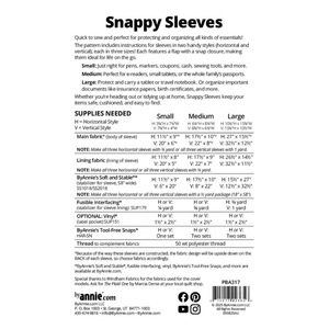 ByAnnie Snappy Sleeves