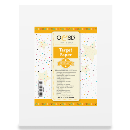 Dime Print & Stick Target Paper