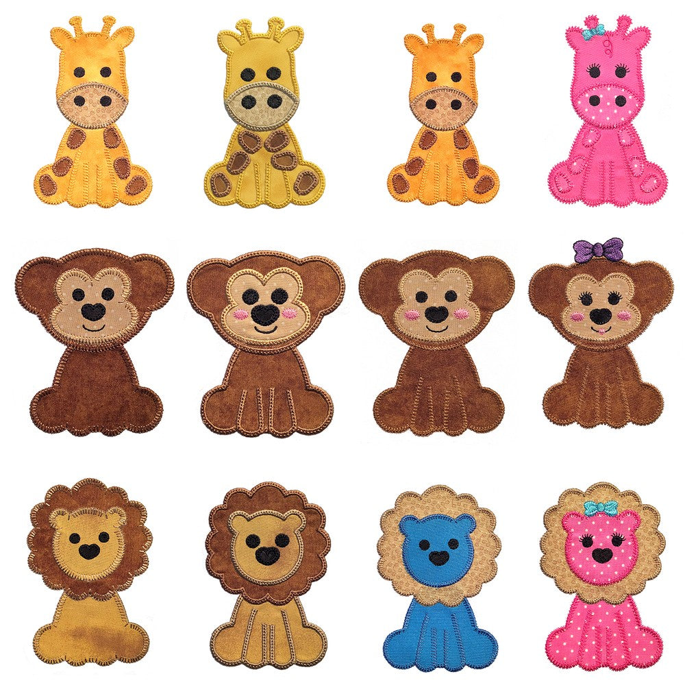 Baby Zoo Animals Set 1 - Digital Download - craft pattern by V-Stitch Designs - packaging