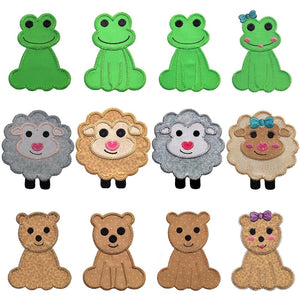 Baby Zoo Animals Set 2 - Digital Download - craft pattern by V-Stitch Designs - detail view