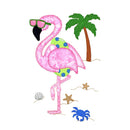 V-Stitch Designs Beach Flamingo 3 - Digital Download