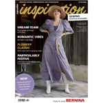Bernina Inspiration Autumn/Winter 2026 magazine cover, issue 03/2026, featuring a woman in a floral wrap dress