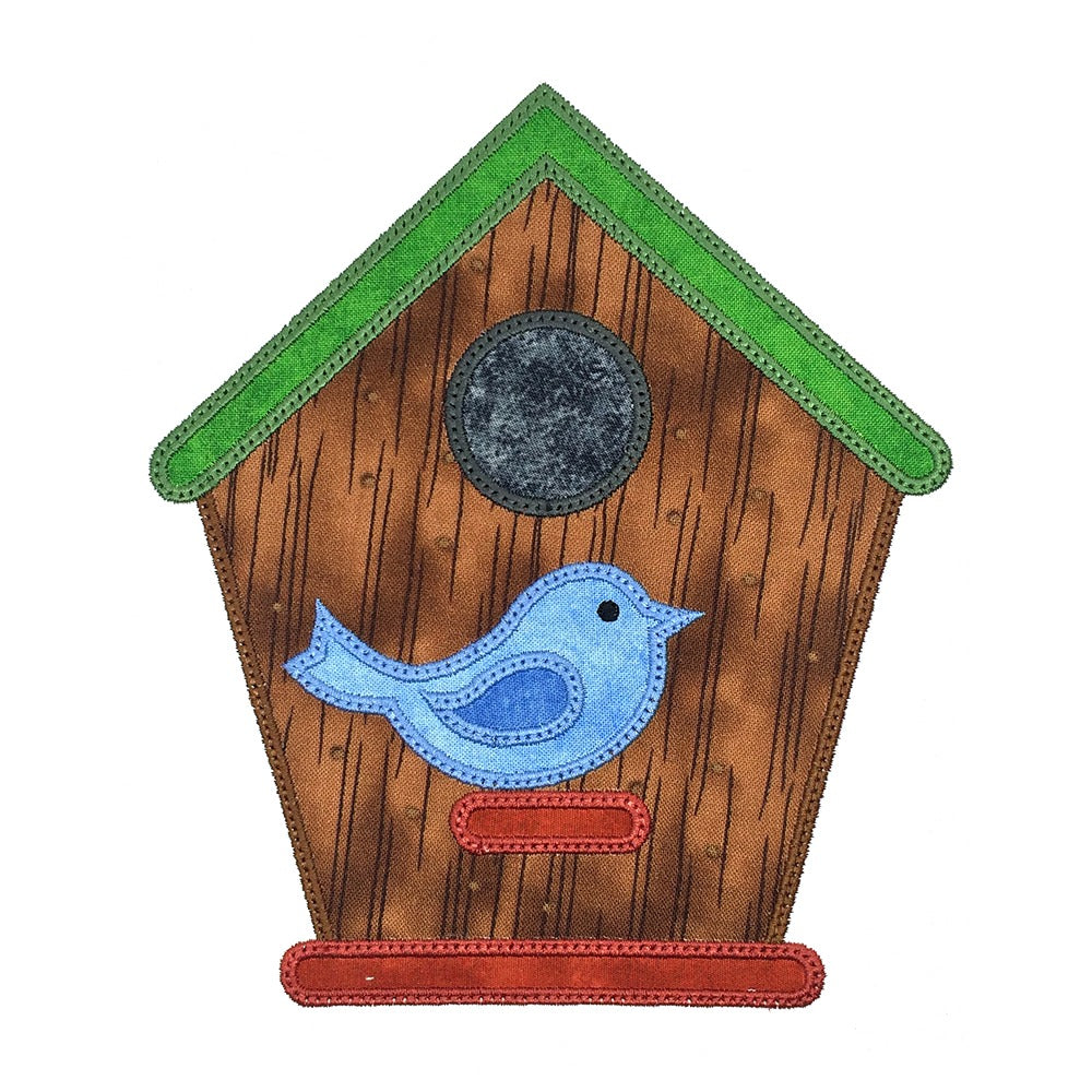 Bird and Birdhouses set -Digital Download - craft pattern by V-Stitch Designs