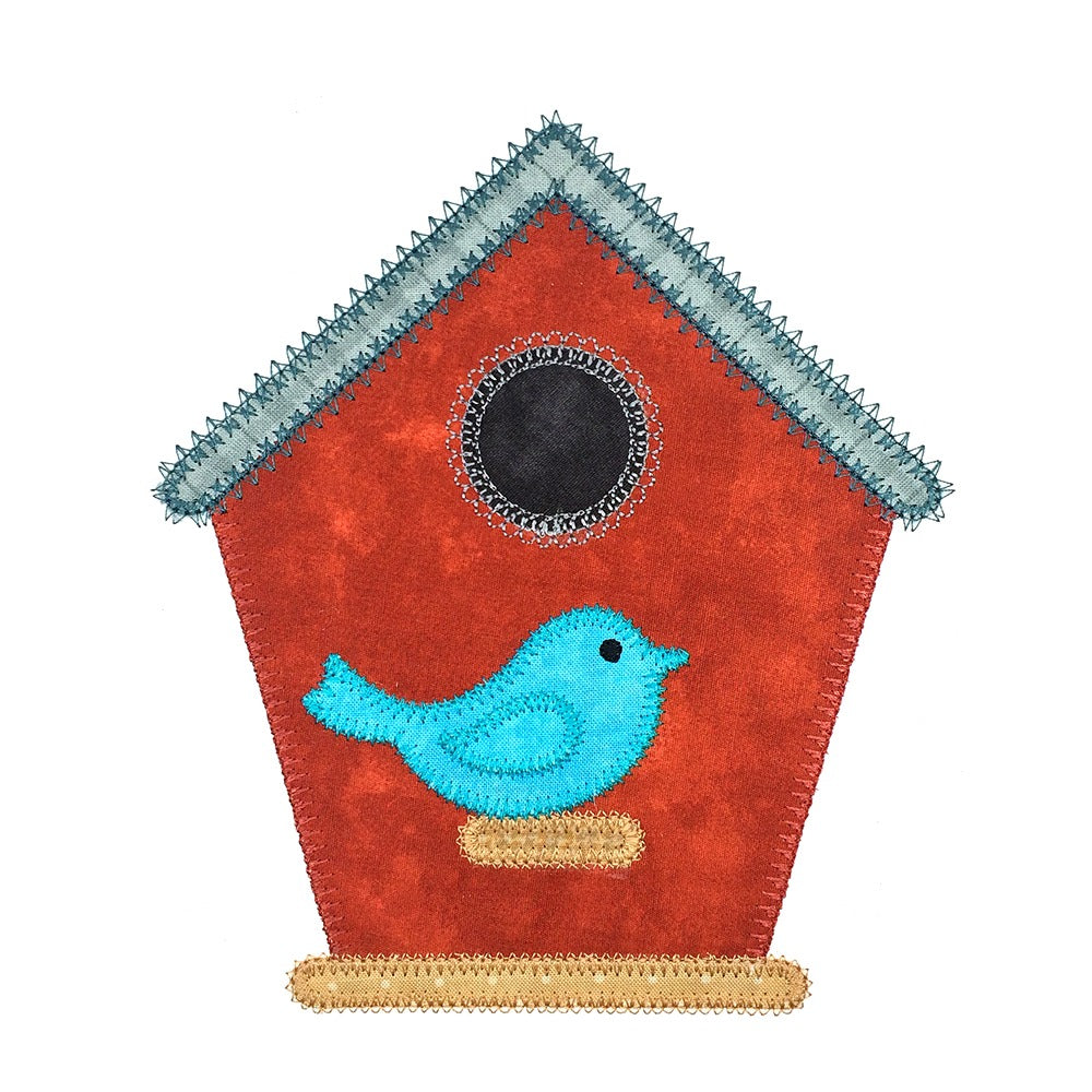 Bird and Birdhouses set -Digital Download - craft pattern by V-Stitch Designs - detail view