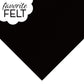 OESD Favourite Felt 8 x 12 inch polyester felt sheet in Black for machine embroidery