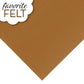 OESD Favourite Felt 8 x 12 inch polyester felt sheet in Brown for machine embroidery