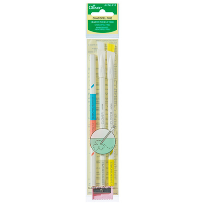 Clover Chacopel Pencils  Pack of 3 Pencils & Sharpener