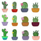 Cactus set -Digital Download - craft pattern by V-Stitch Designs - in use