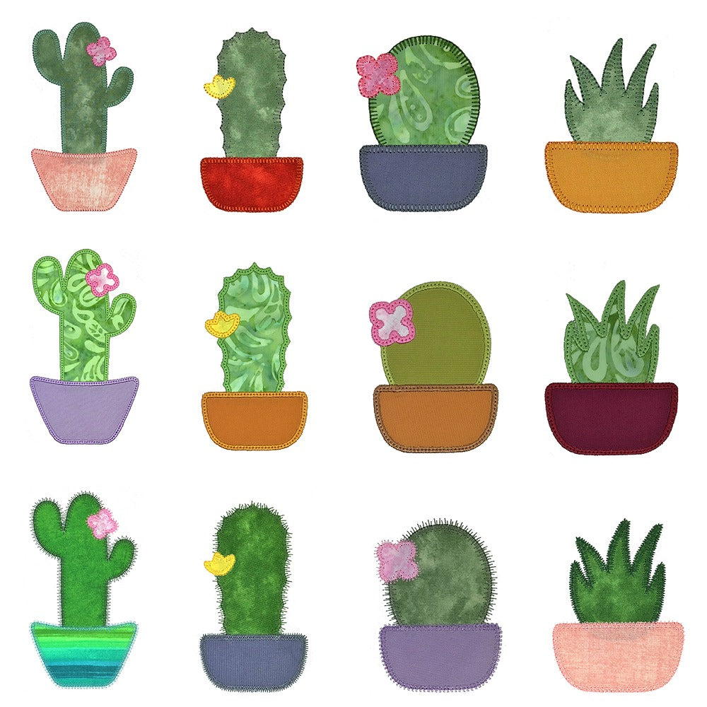 Cactus set -Digital Download - craft pattern by V-Stitch Designs - in use