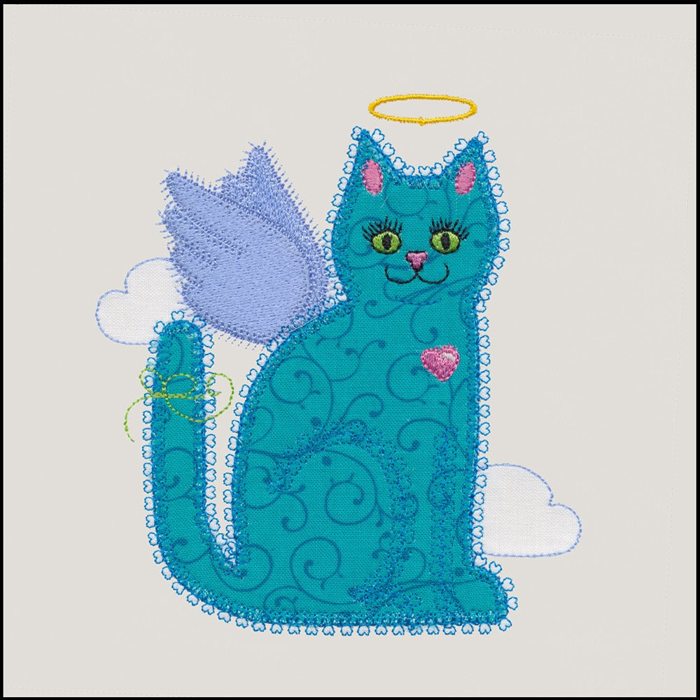 V-Stitch Designs Calico Cat single 4 - Digital Download | Quilt Direct