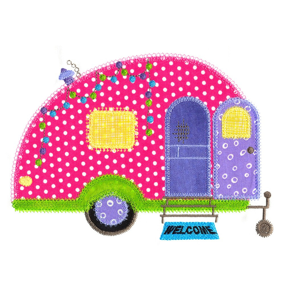 Camper set -Digital Download - craft pattern by V-Stitch Designs - alternate angle