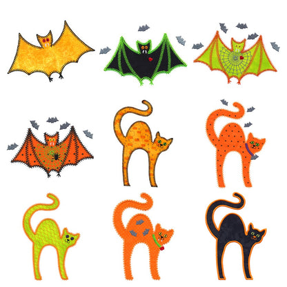 V-Stitch Designs Cat and Bat set -Digital Download