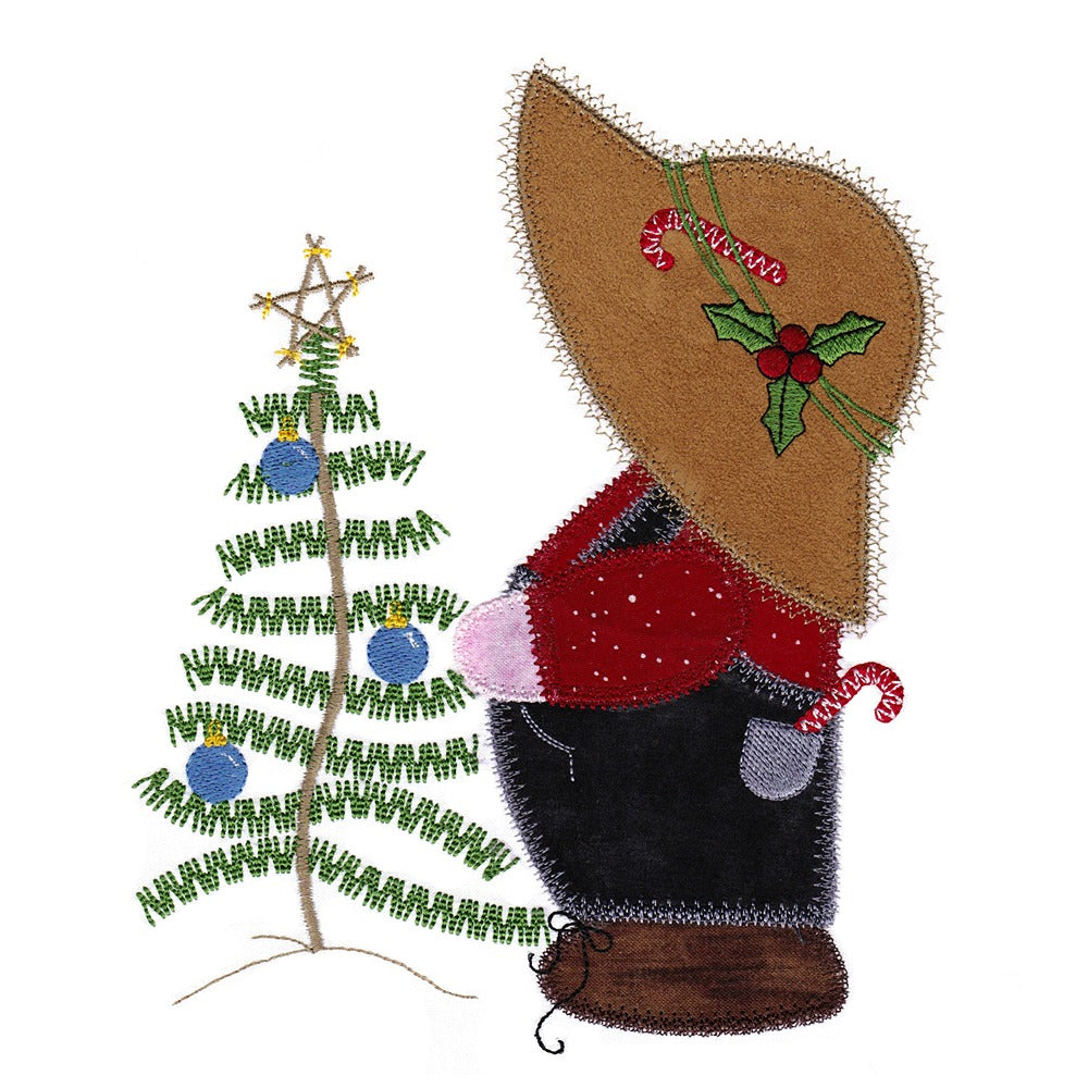 Christmas Overall Sam - Digital Download - craft pattern by V-Stitch Designs
