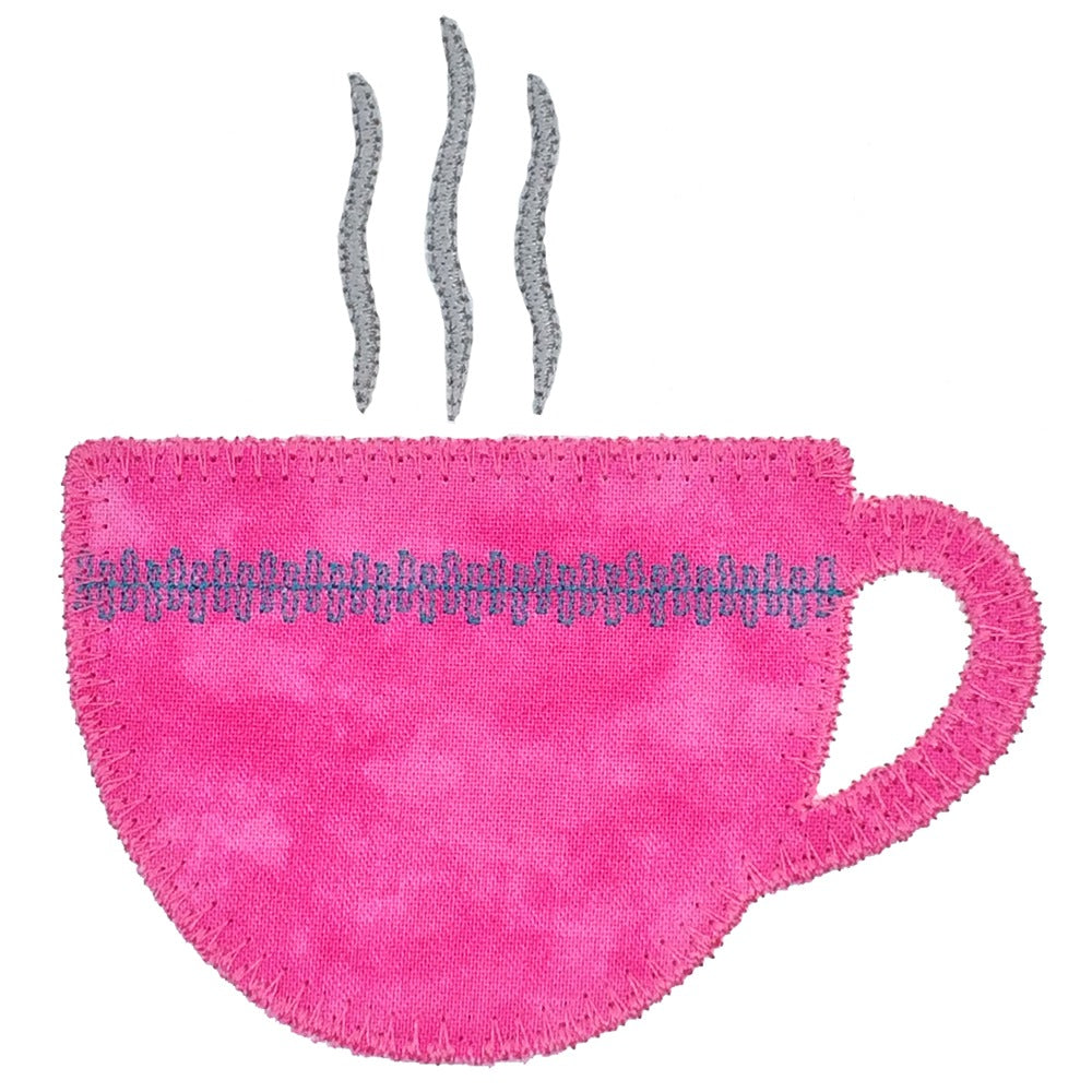 Coffee and Tea Medley set 1 -Digital Download - craft pattern by V-Stitch Designs - alternate angle