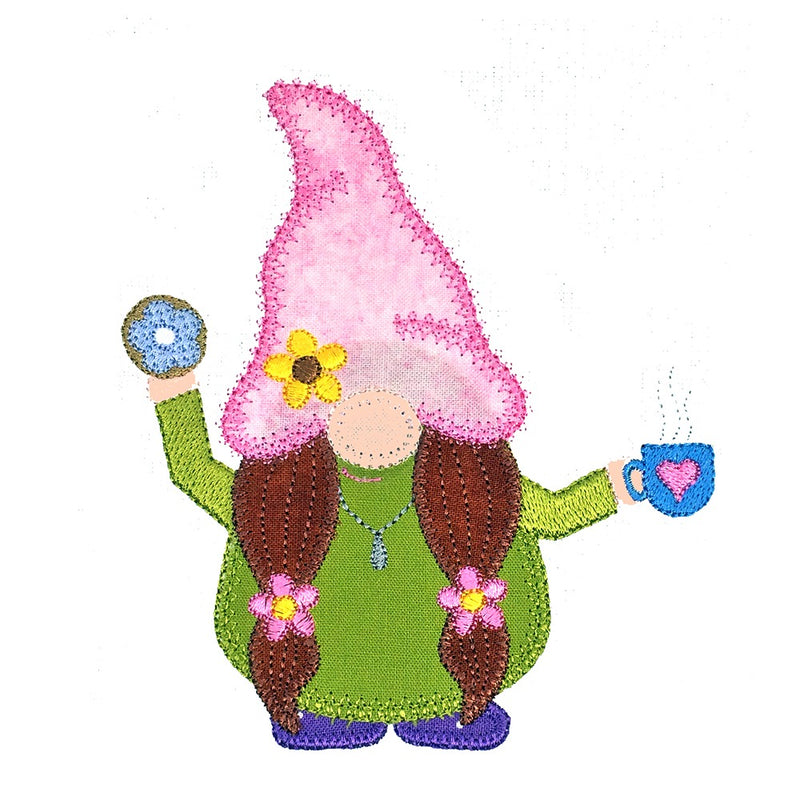 V-Stitch Designs Coffee and Donut Gnome - Digital Download