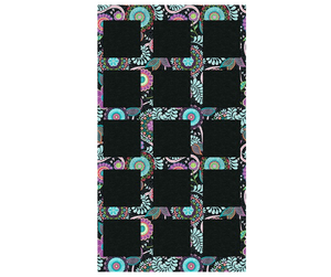 Benartex Amanda Murphy Vibrancy Endless Square Charcoal