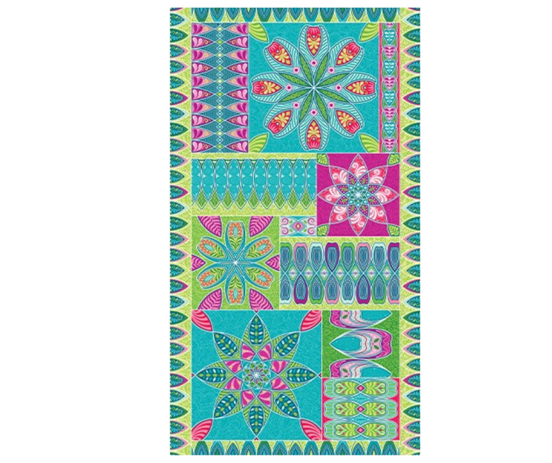 Benartex Amanda Murphy Vibrancy Ruler Panel Green