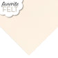 OESD Favourite Felt 8 x 12 inch polyester felt sheet in cream for machine embroidery