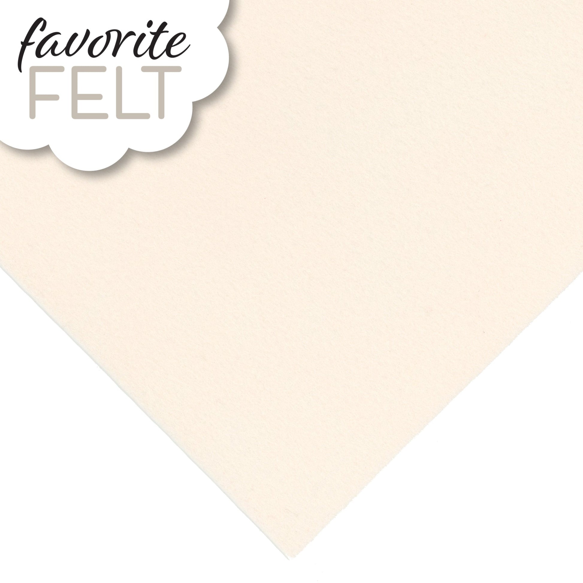 OESD Favourite Felt 8 x 12 inch polyester felt sheet in cream for machine embroidery