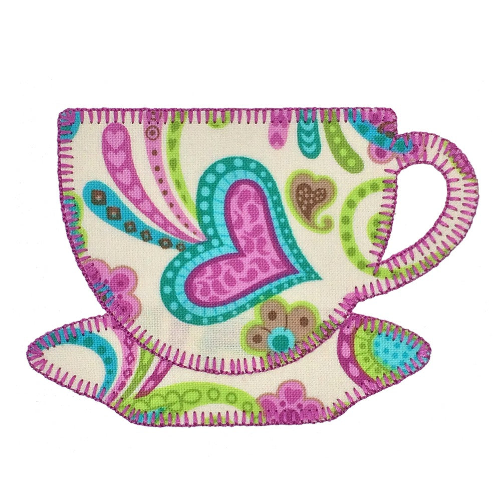 Coffee and Tea Medley set 1 -Digital Download - craft pattern by V-Stitch Designs - in use