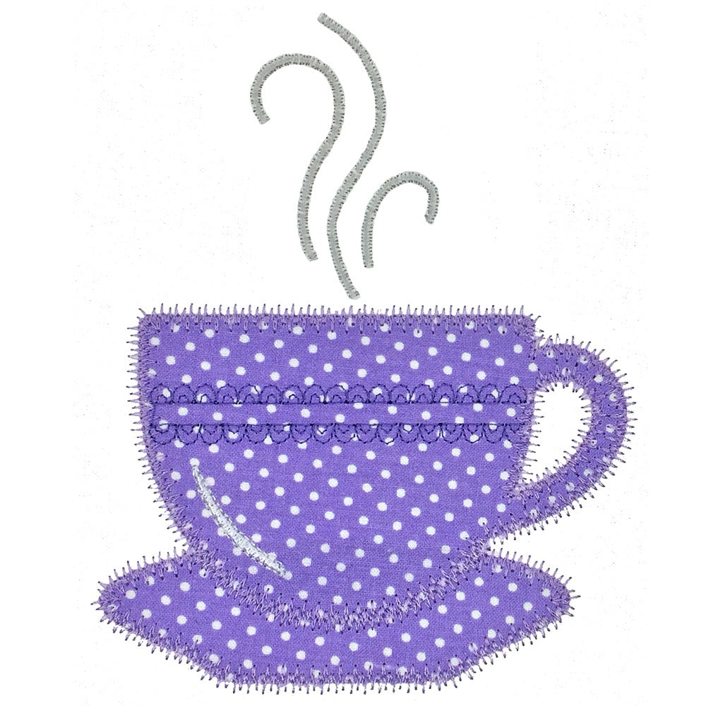 Coffee and Tea Medley set 1 -Digital Download - craft pattern by V-Stitch Designs - in use