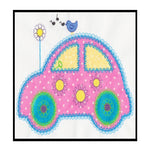 Cute Car single 1 - Digital Download - craft pattern by V-Stitch Designs