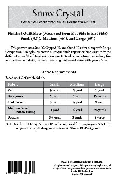 Studio 180 Snow Crystal Pattern