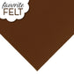 OESD Favourite Felt 8 x 12 inch polyester felt sheet in Dark-Brown for machine embroidery