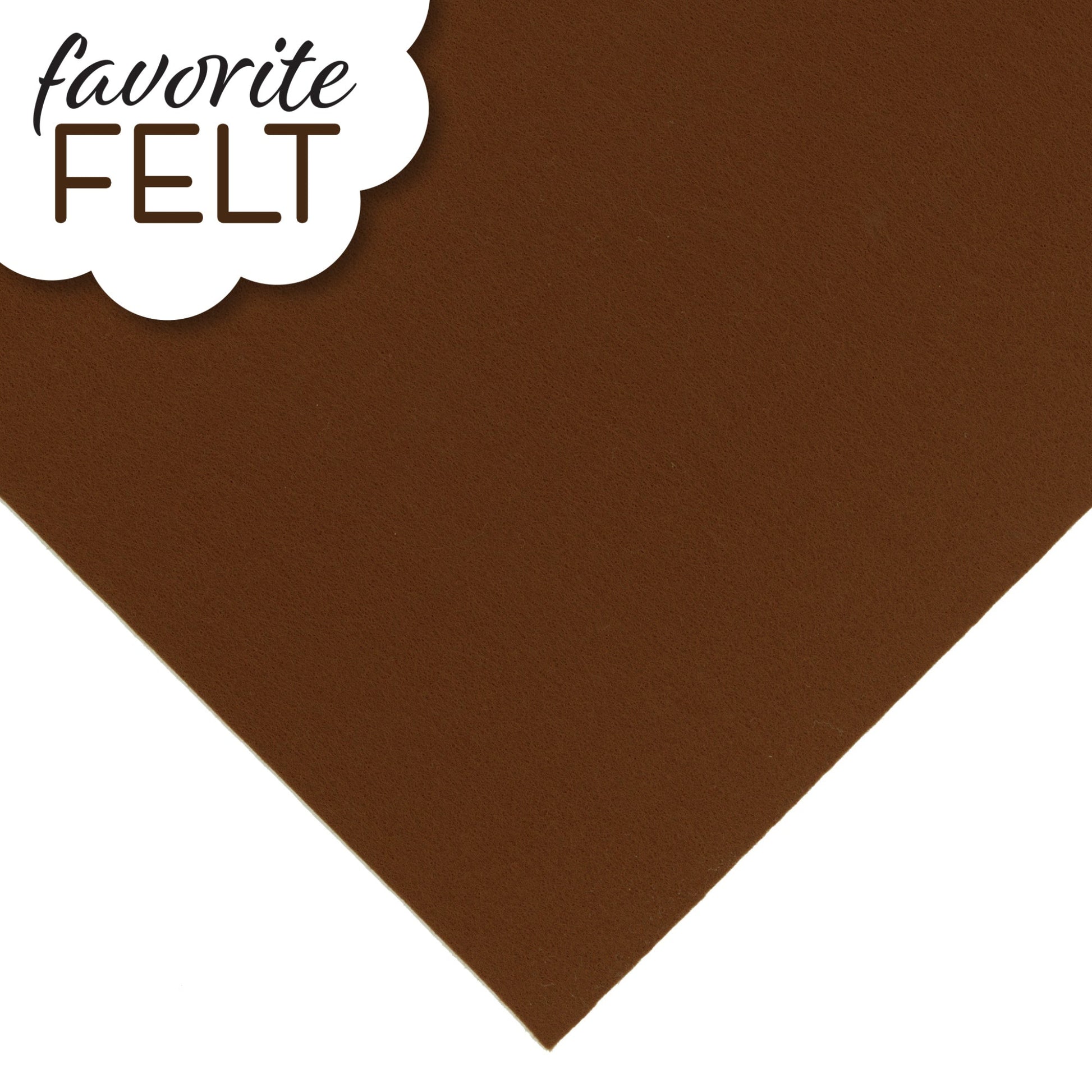 OESD Favourite Felt 8 x 12 inch polyester felt sheet in Dark-Brown for machine embroidery
