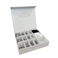 Emmaline Bags Premium Hardware Starter Kit open presentation box showing grid compartment layout on white background