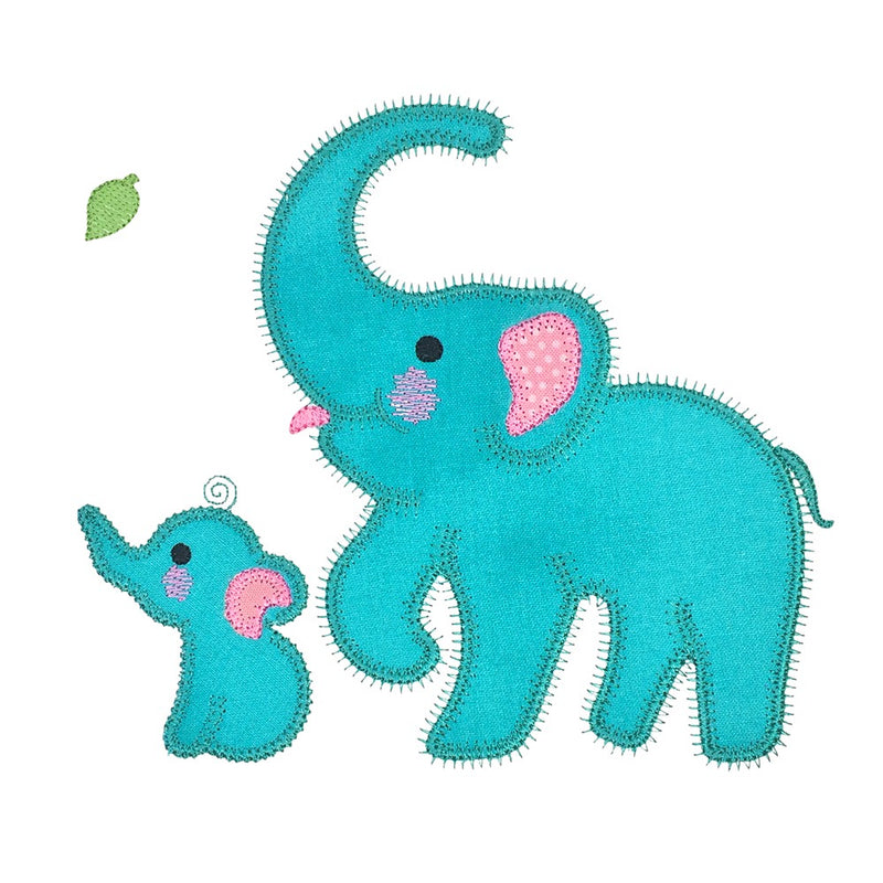 V-Stitch Designs Elephant Family set -Digital Download