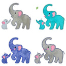 V-Stitch Designs Elephant Family set -Digital Download