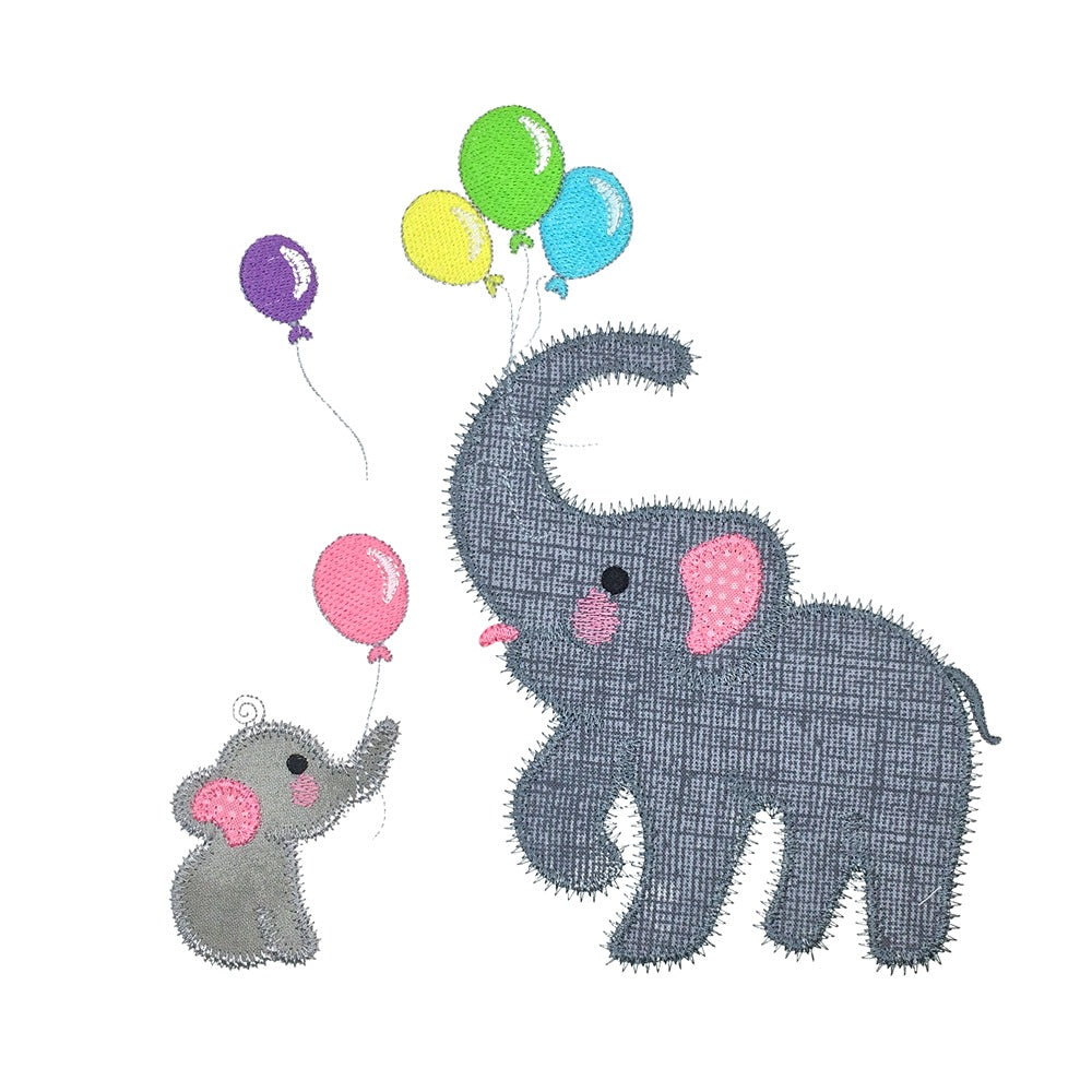 Elephants with Balloons - Digital Download - craft pattern by V-Stitch Designs