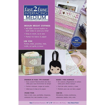 Fast 2 Fuse Medium Double-Sided Fusible Interfacing