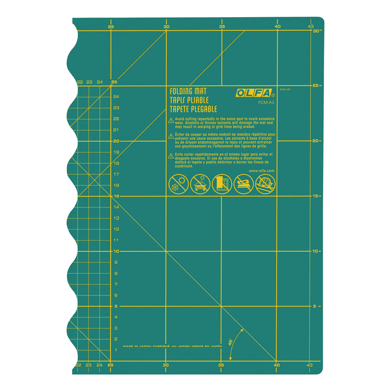 Olfa Folding Rotary Cutting Mat  17" x 12"