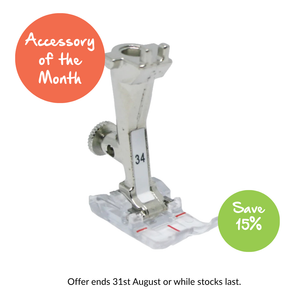 Bernina Foot 34 Clear Reverse Pattern Legacy Models