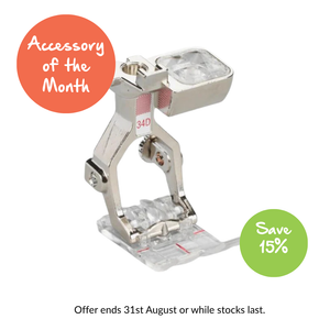 Bernina Foot 34D Clear Reverse Pattern Dual Feed